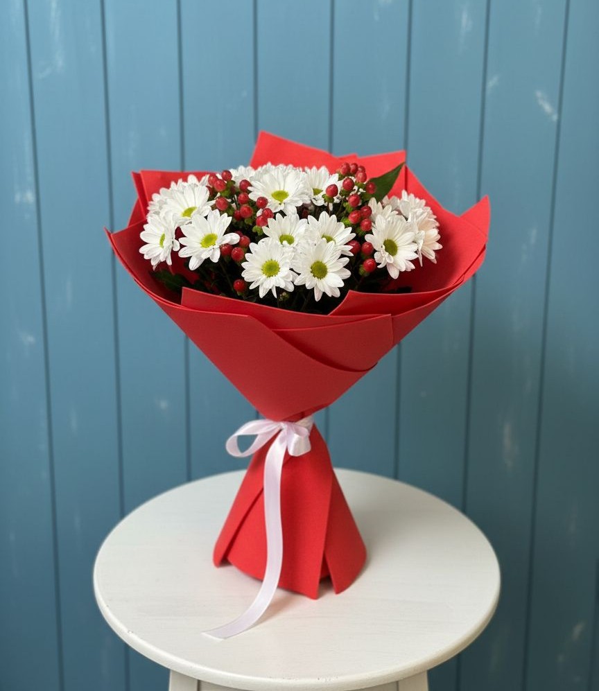 Букет цветов из: Хризантемы в Бологом