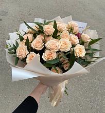 Букет Кремовые розы Латте в Бологом