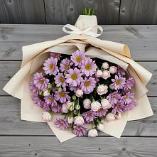 Букет цветов из:  Розы и Хризантемы в Бологом