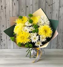 Букет цветов из:  Хризантемы #REPLACE_PRED# Бологом