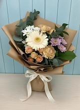 Букет цветов из:  Герберы и Хризантемы в Бологом