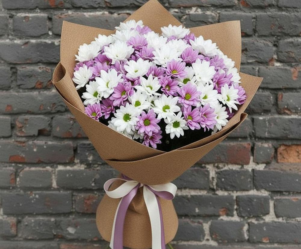 Букет цветов из: Хризантемы в Бологом