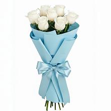 Букет 7 белых роз Проуд в Бологом