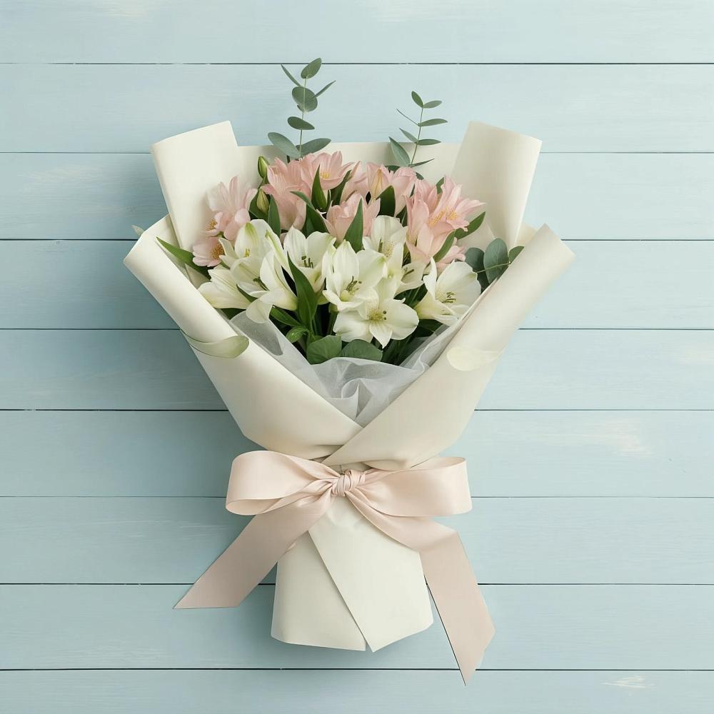 Букет цветов из: Альстромерии в Бологом