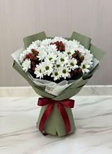 Букет цветов из:  Хризантемы #REPLACE_PRED# Бологом