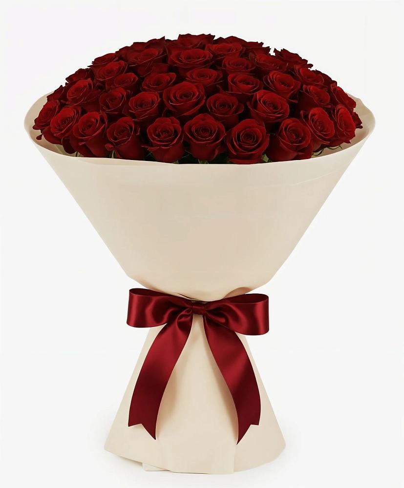 Букет 101 Бордовая роза Блэк Бакарра в Бологом