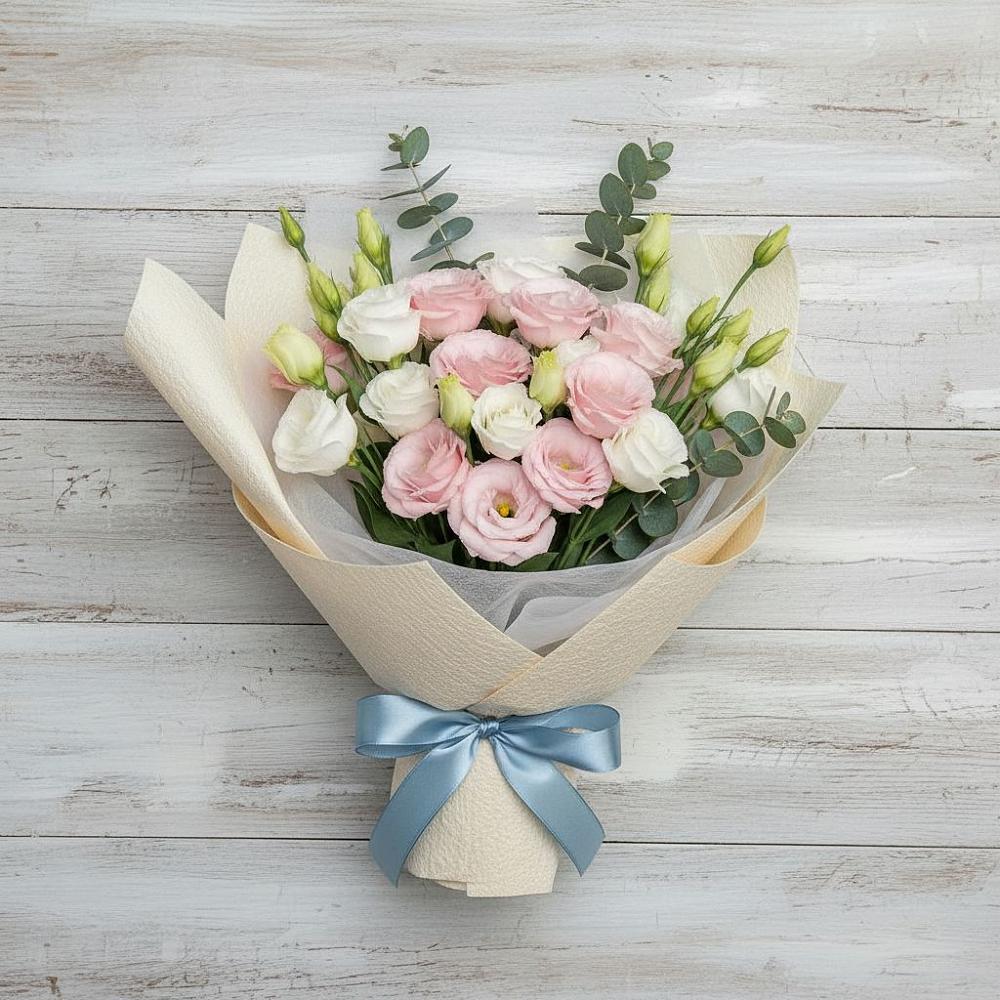 Букет цветов из: Лизиантусы в Бологом