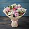 Букет цветов из: Хризантемы, Альстромерии и Розы в Бологом